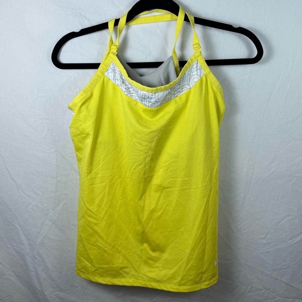LG Yellow and White Active Top Womens Size L
